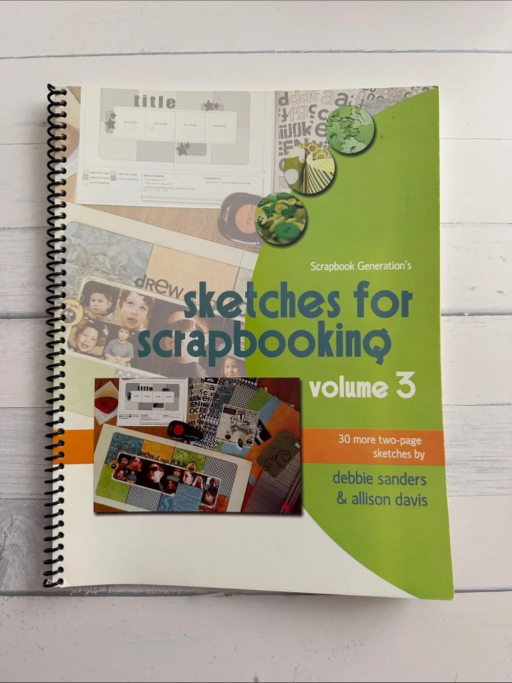 Sketches for Scrapbooking Volumes 1-8 Complete Set Spiral Bound Layout Idea Book